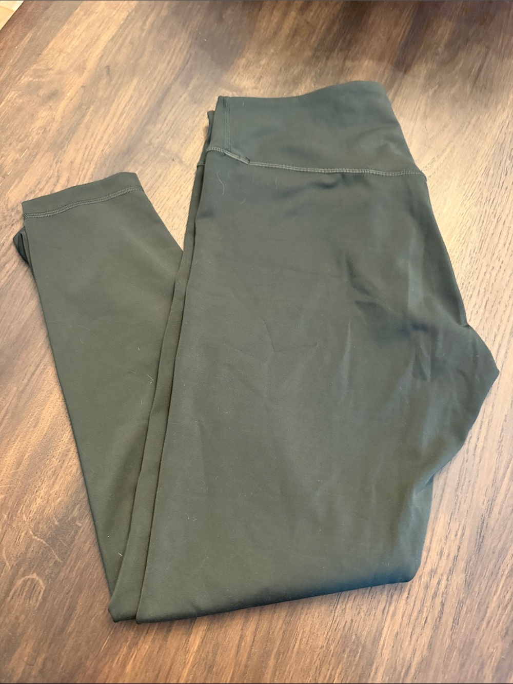 lululemon High-Waist Dark Green Leggings